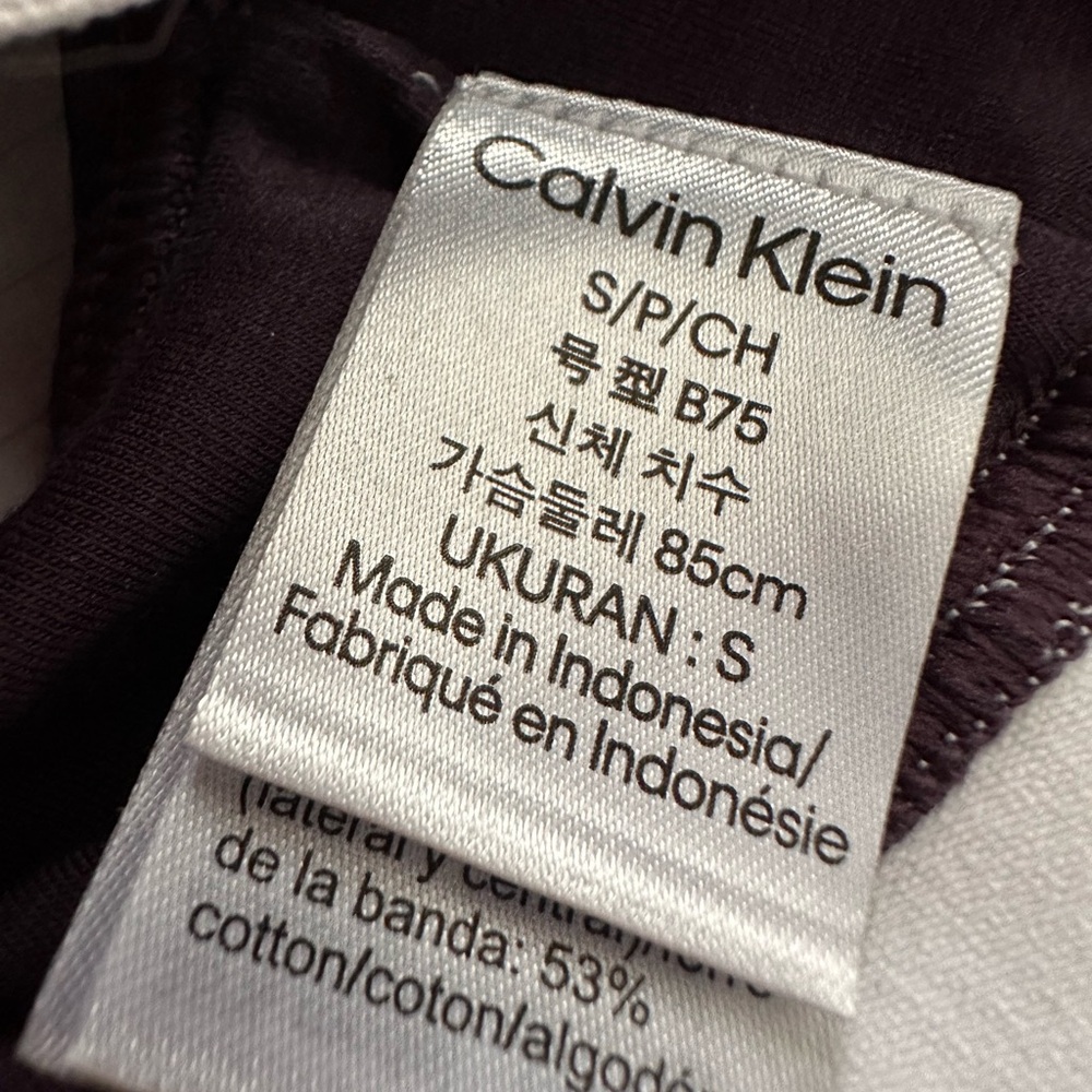 Calvin Klein Modern Cotton Padded Bralette in Nightshade size Small - Picture 6 of 6
